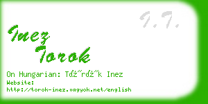inez torok business card
